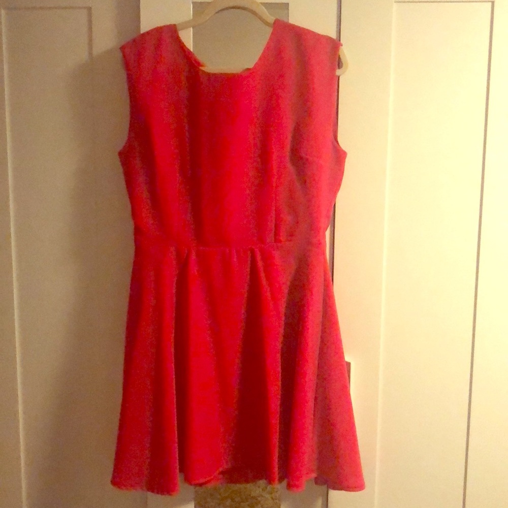 Red cocktail dress